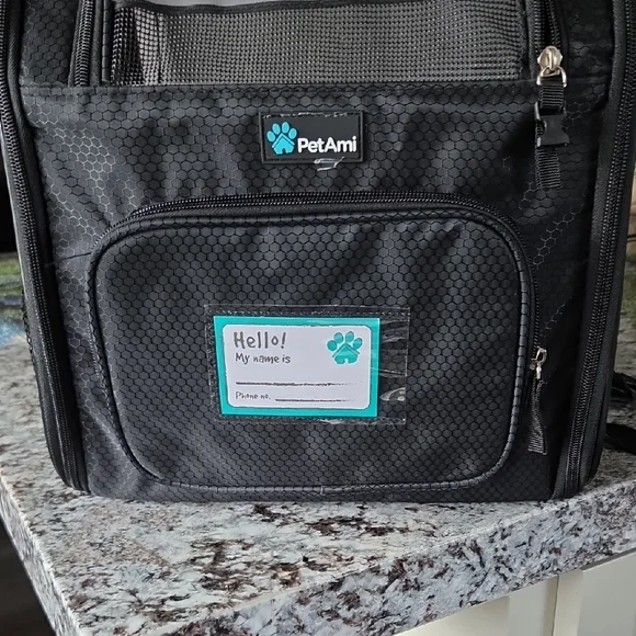 PetAmi Black Pet Carrier - Backpack - Picture 11 of 14